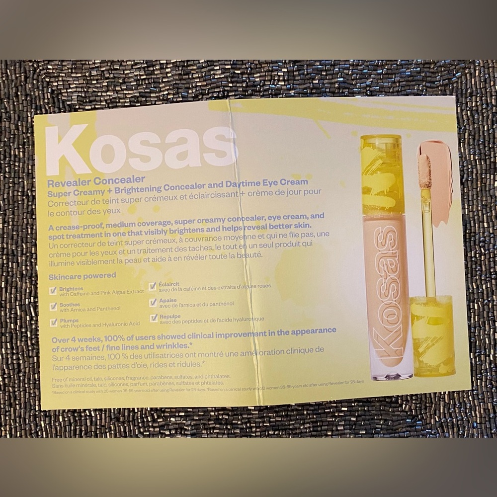4๏ธโฃ FOR ๐ฒ1๏ธโฃ5๏ธโฃ KOSAS Revealer Concealer & SAIE Glowy Super Skin Foundation - Picture 2 of 5